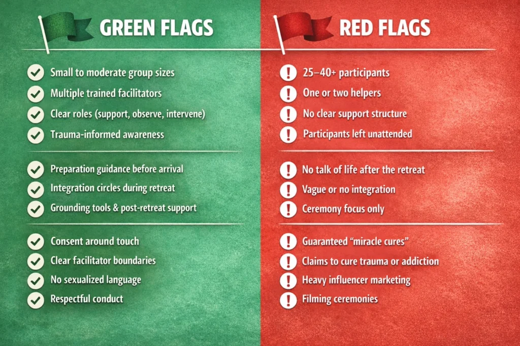 Green and red flags